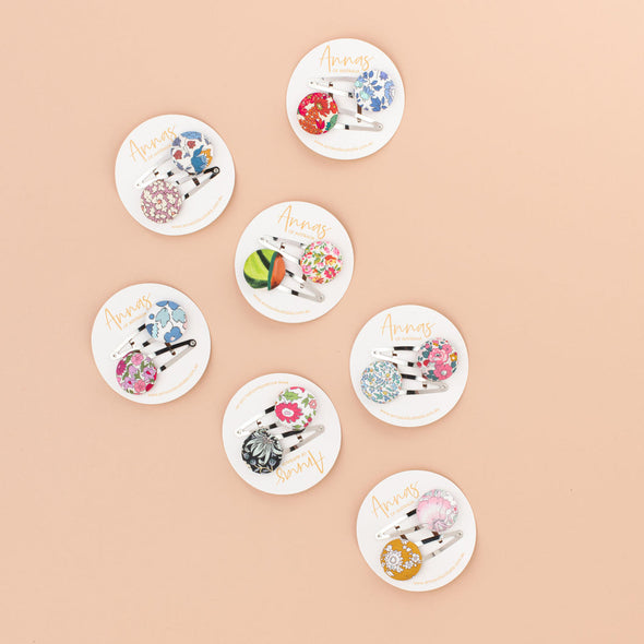 Button Hair Clip