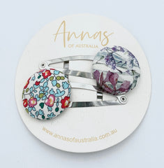 Button Hair Clip