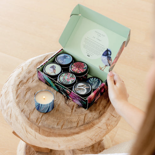 Aroma Pot - Candle - Gift Box - 6 Candles