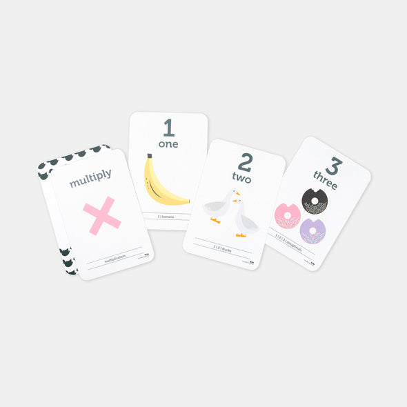 Two Little Ducklings - Counting & Maths Symbols - Flash Cards