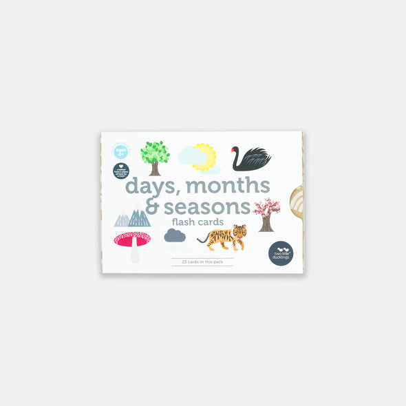 Two Little Ducklings - Days, Months & Seasons - Flash Cards