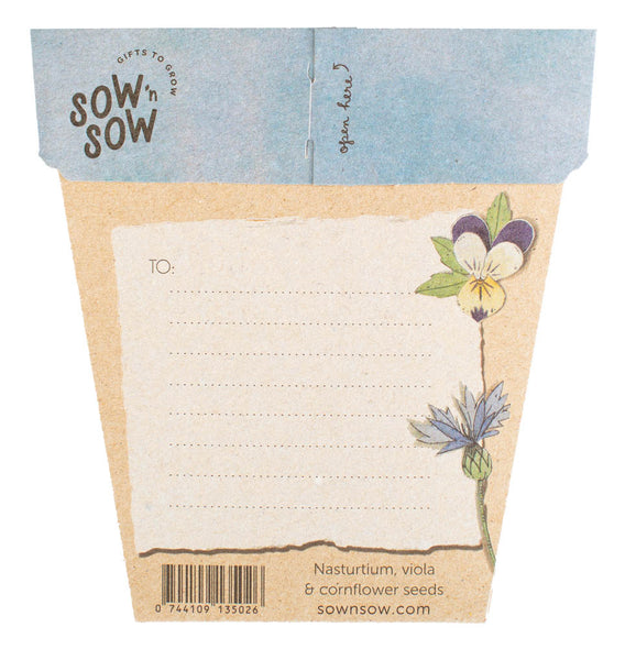 Sow N Sow - Gift of Seeds - Culinary Flowers