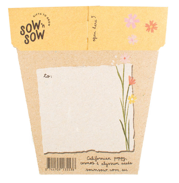 Sow N Sow - Gift of Seeds Wildflowers