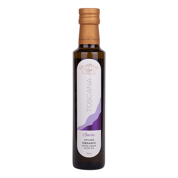Grampians Olive Co - Extra Virgin Olive Oil - Garlic Infused - 250ml
