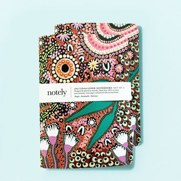 Notely - Notebook A5 - Nature Spirit - Set of 2- 64pp Lined