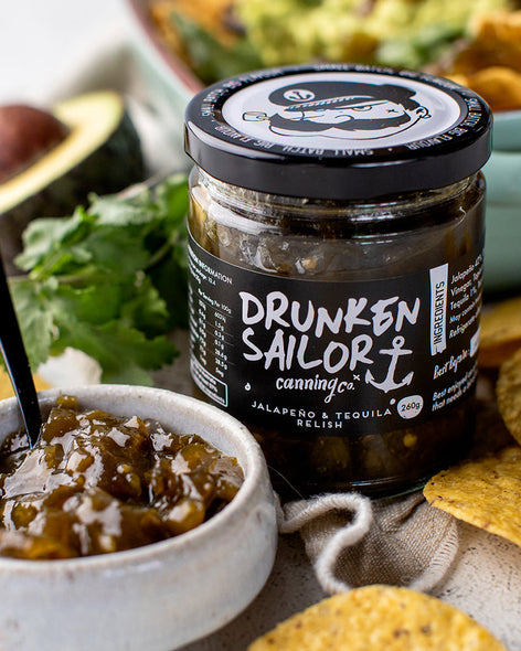 Drunken Sailor - Relish - Jalapeno & Tequilia - 260 gms