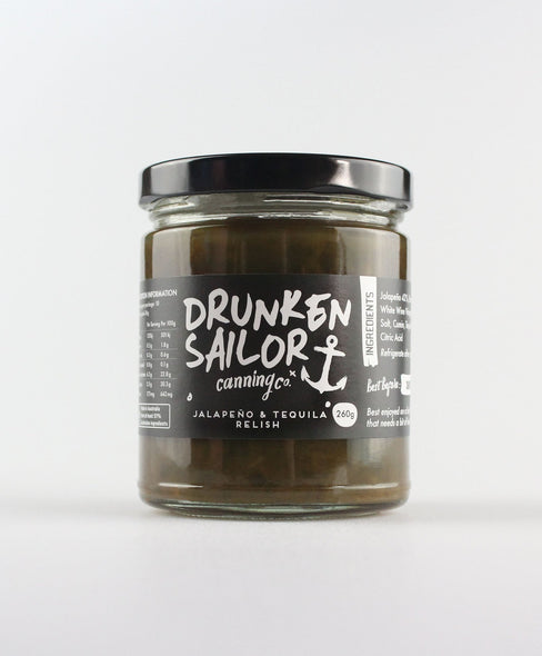 Drunken Sailor - Relish - Jalapeno & Tequilia - 260 gms