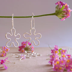 Yalang A Lang - Flower Power Hoop Earrings - Small