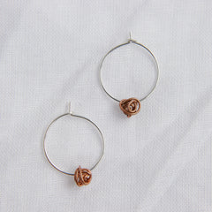 Yalang A Lang - Tumble Weed Hoop Earrings - Copper