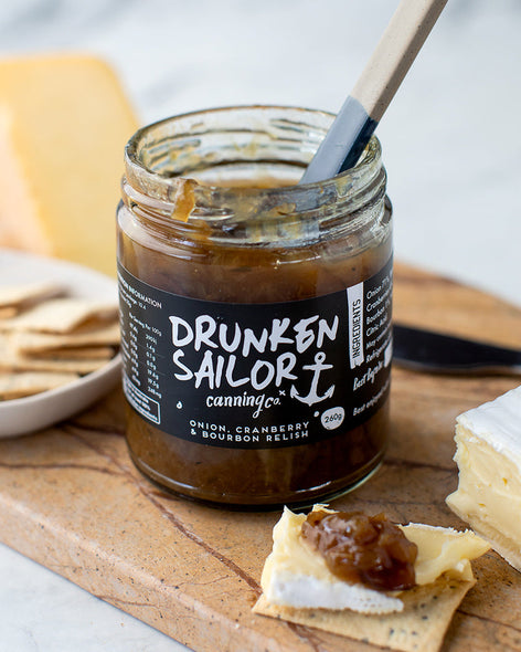 Drunken Sailor - Onion, Cranberry & Bourbon Relish - 260 gms