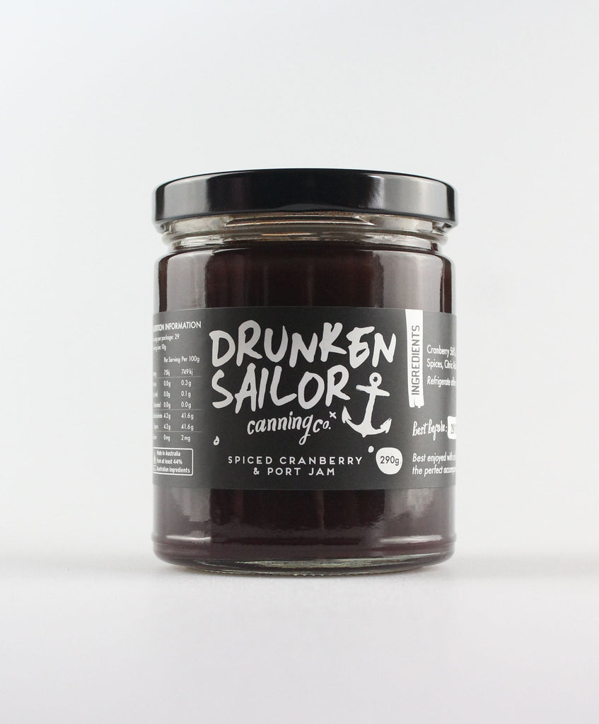 Drunken Sailor - Jam - Spiced Cranberry & Port - 290gms