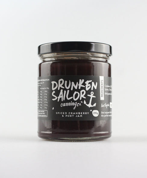 Drunken Sailor - Jam - Spiced Cranberry & Port - 290gms