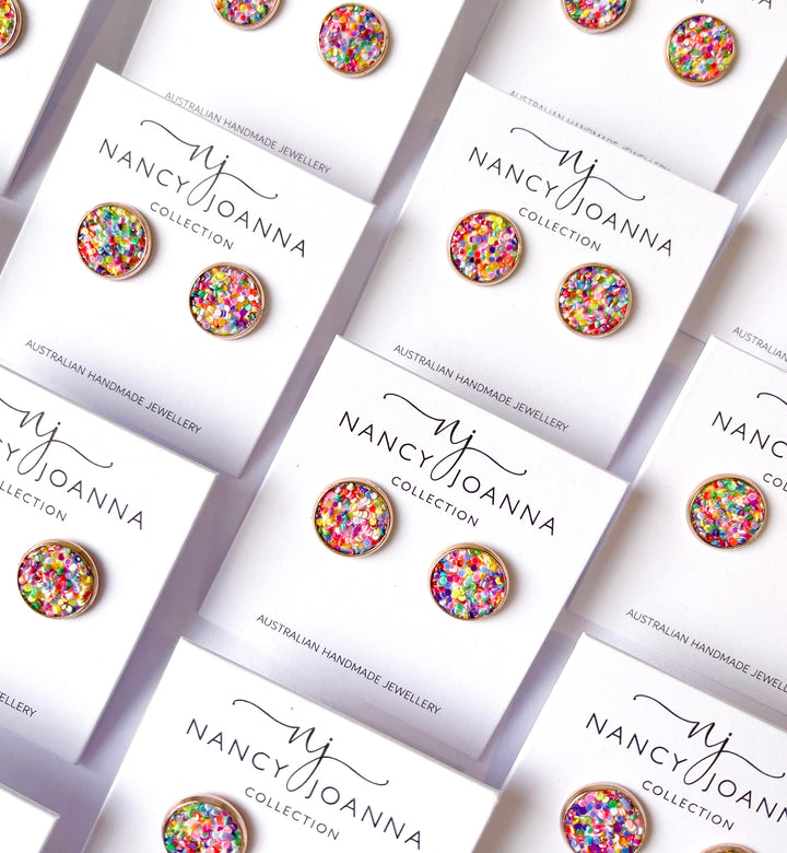 Nancy Joanna - Pop n Candy Studs - Rose Gold
