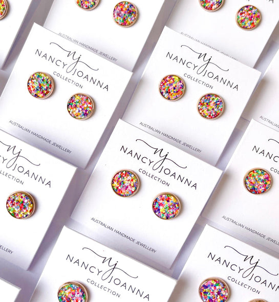 Nancy Joanna - Pop n Candy Studs - Rose Gold