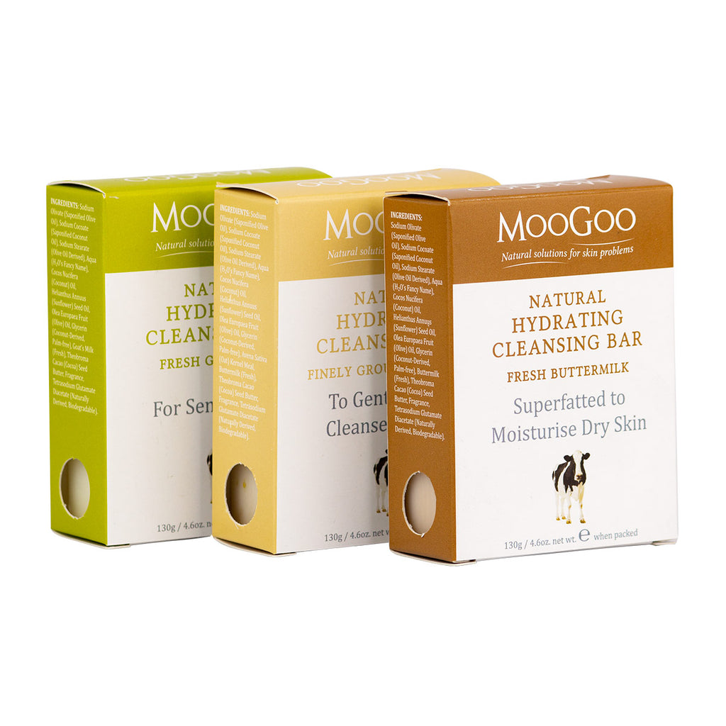 MooGoo Hydrating Cleansing Bars 130g