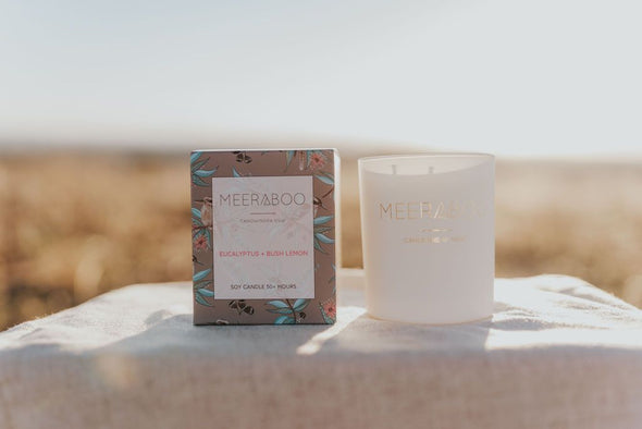 Meeraboo Eucalyptus Boxed Soy Candle