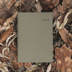 Notely - A5 Lined Notebook (Set of 2) 64 pages - Cup Notes – Mustard & Olive