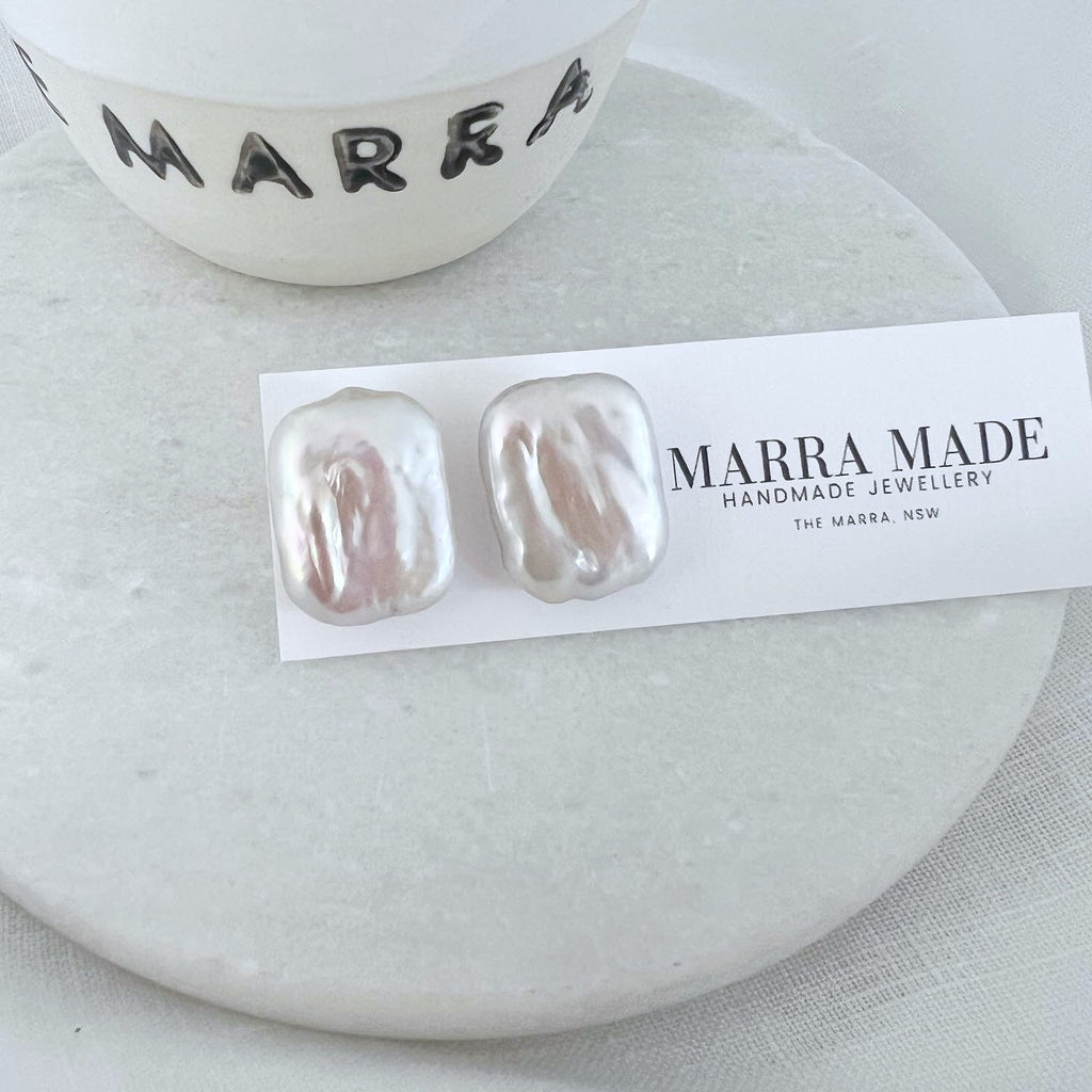 Marra Made - Hattie Pearl Stud Earrings