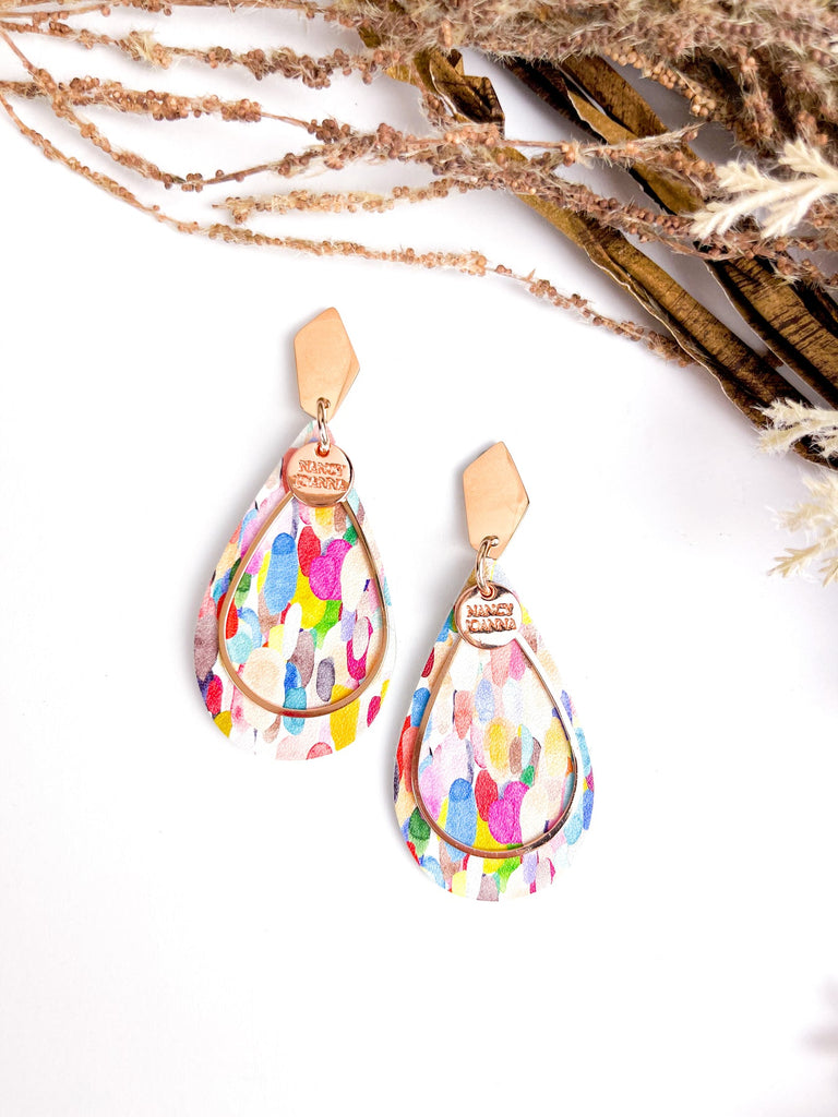 Nancy Joanna - Confetti Teardrops (Rose Gold)
