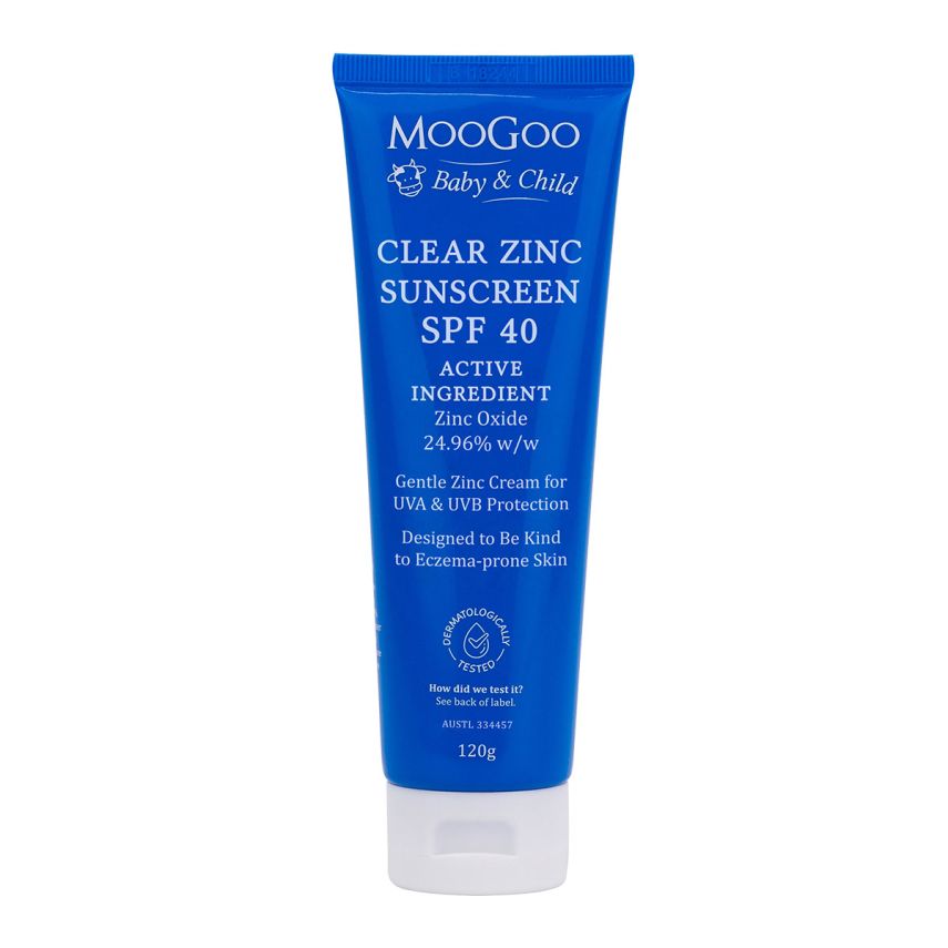 MooGoo Clear Zinc Suncreen SPF 40 - Baby Range
